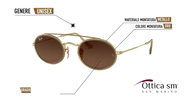 Ray Ban Oval Double Bridge RB 3847N 912443
