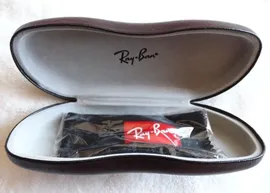 Футляр для очков Ray ban Brand new Hard case Black with cleaning cloth