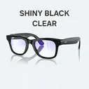 Ray-Ban Очки с камерой Ray-Ban META WAYFARER Shiny Black Clear, светло-синий