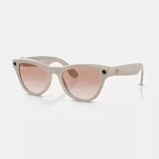 Умные очки Ray-Ban Meta* Skyler, оправа "блестящий мелово-серый", линзы "розовая корица", размер M