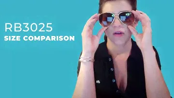 Сравнение размеров RB3025 Солнцезащитные очки-авиаторы Ray-Ban 55 мм, 58 мм, 62 мм
