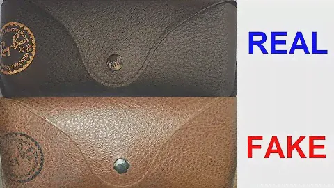 Real vs Fake Ray Ban sunglass case. How to spot fake Ray Ban Luxottica eyewear cases