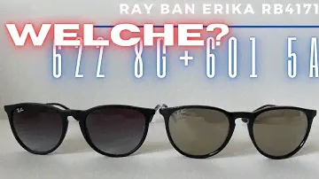 😎 Ray Ban Erika Schwarz Verlauf RB4171 622 8G + Gold RB4171 601 5A / Vergleich / Review / Welche? 😎