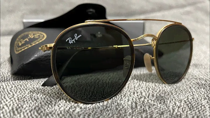 Ray-Ban Round Double Bridge - Dourado - RB3647NL / unboxing - 🔇