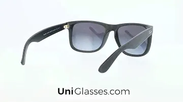 RAYBAN RB4165 622T3 55 16 145 RUBBER BLACK LIGHT GREY GRADIENT GREY 1