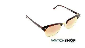 Ray-Ban Men's Clubmaster Fleck Sunglasses (RB3016-990/7O-51)