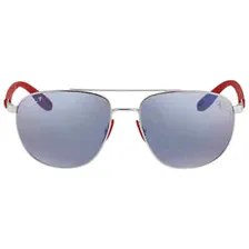 Ray Ban Scuderia Ferrari Polarized Blue chromance Mirror Aviator Mens