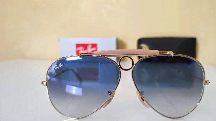 Ray Ban Shooter Customized grandiet Blue RB3138 Unboxing Genuine Sunglasses at night Occhiali Sole