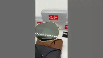 Солнцезащитные очки Ray Ban Octagonal RB 3556 001/30 (золотая оправа/зеркальные линзы)