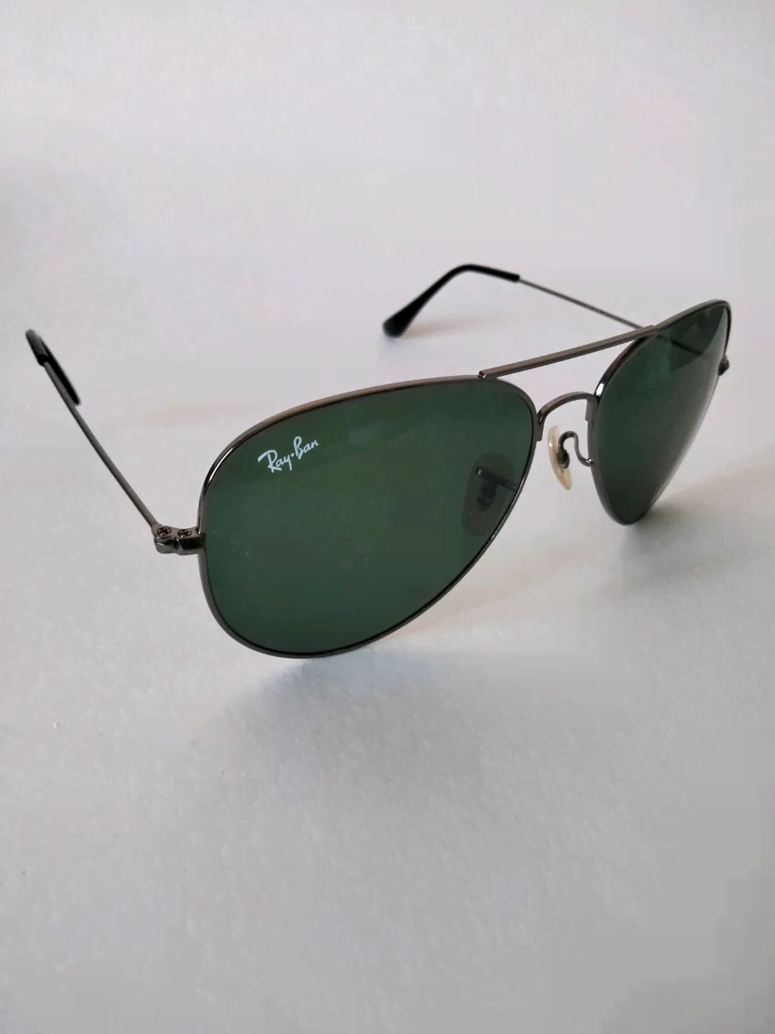 Винтаж: Очки солнцезащитные зеленые авиаторы капли Ray Ban Diamond Hard 2014-0