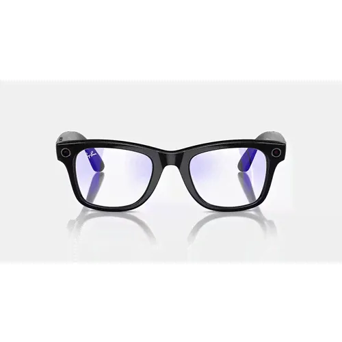 Камера-очки RAY-BAN | META WAYFARER Shiny Black/Clear M черный-0