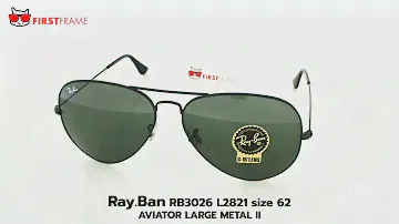 RayBan RB3026 L2821 AVIATOR LARGE METAL II