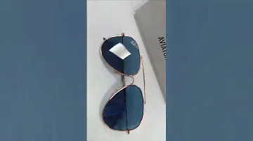 UNBOXING AND TRY ON | RAY-BAN AVIATOR REVERSE | RBR0101S 92023A | BLUE LENS