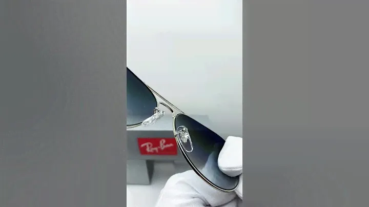 Очки Ray Ban Aviator (серебряная оправа и темно-серые линзы градиент)